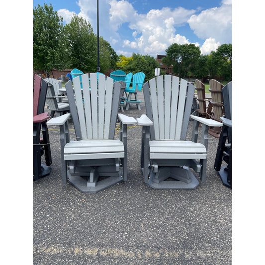 Classic Swivel Glider (C100) in Dark Gray & Dove Gray