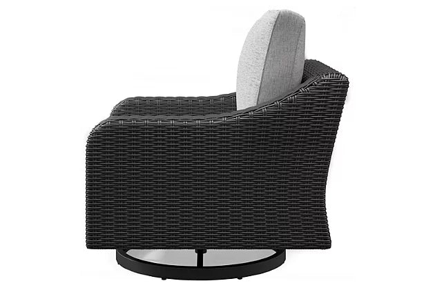 Ashley Beachcroft Swivel Chair in Black/Grey