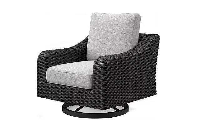 Ashley Beachcroft Swivel Chair in Black/Grey